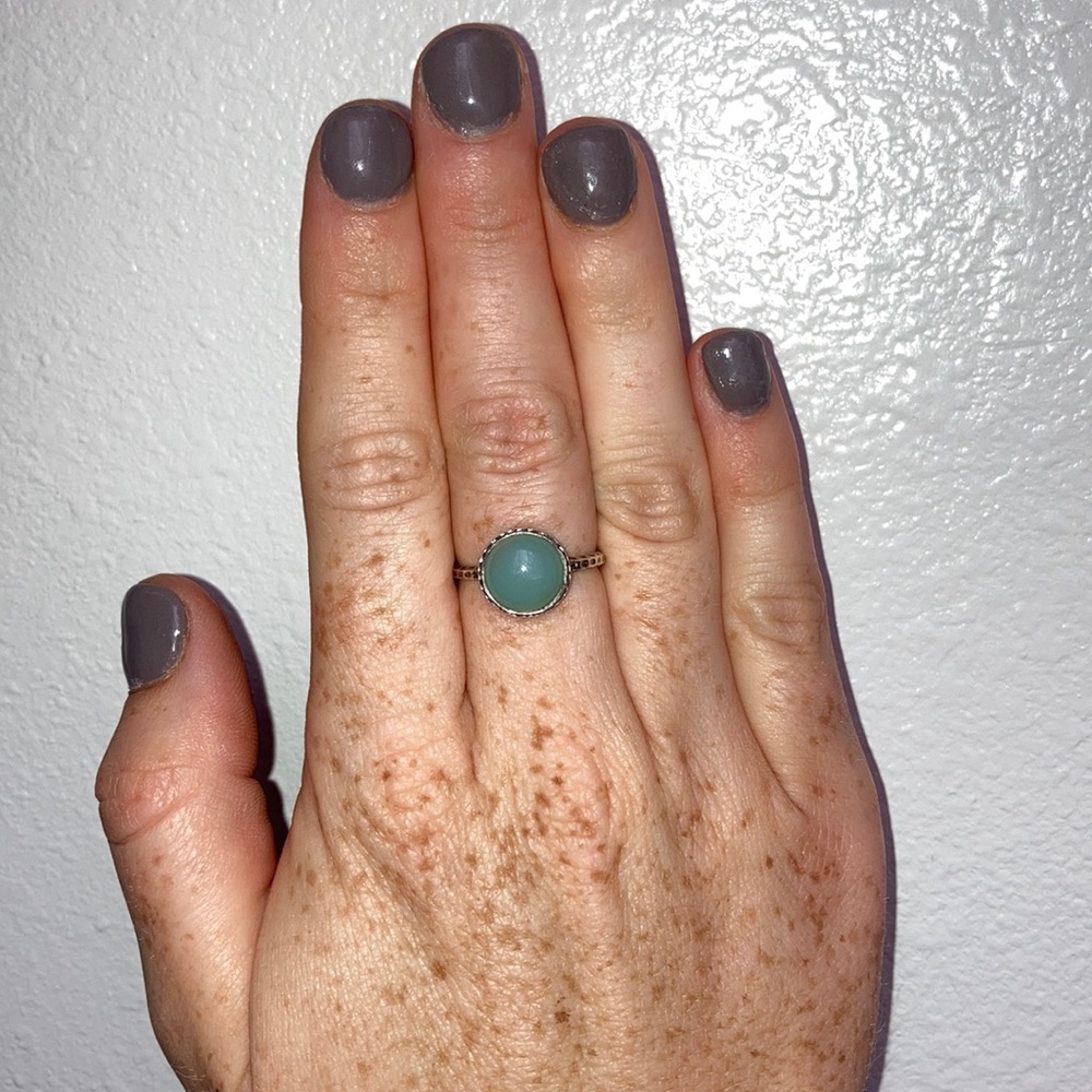 Sterling Silver Chalcedony Ring